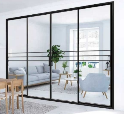 Sản phẩm của Trung Tín Window -  Cửa trượt Slim 6 cánh lùa 2 bên