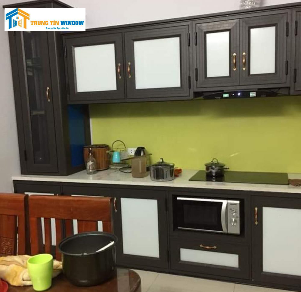Sản phẩm của Trung Tín Window -  Tủ bếp nhôm Xingfa
